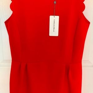 Carolina Bell red evening dress